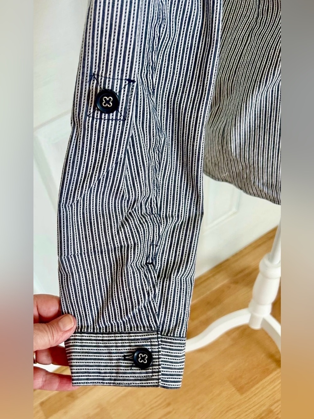 Jacket basic editions blazer woman size medium new condition stripes - Picture 4 of 5